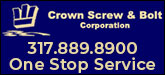 Crown Screw & Bolt Corporation Sponsorship Banner